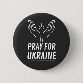 Pray for Ukraina - Support Ukrainas invånare Knapp