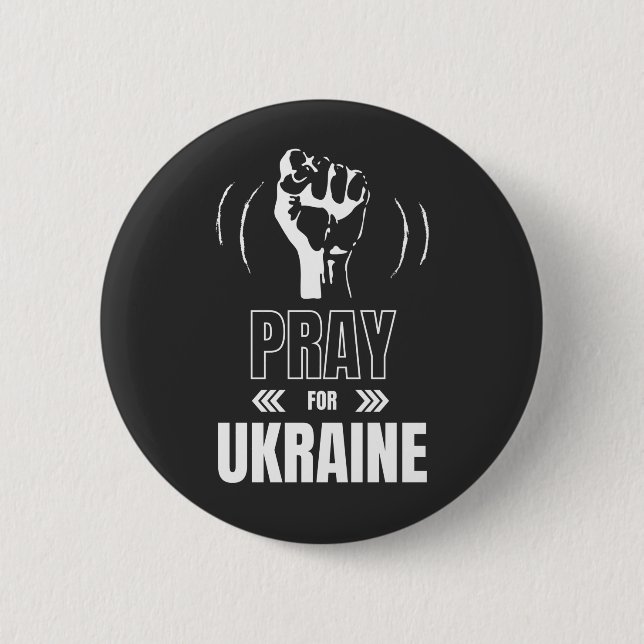 Pray for Ukraina - Support Ukrainas invånare Knapp (Framsida)