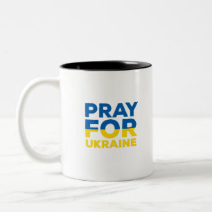 Pray for Ukraina Två-Tonad Mugg