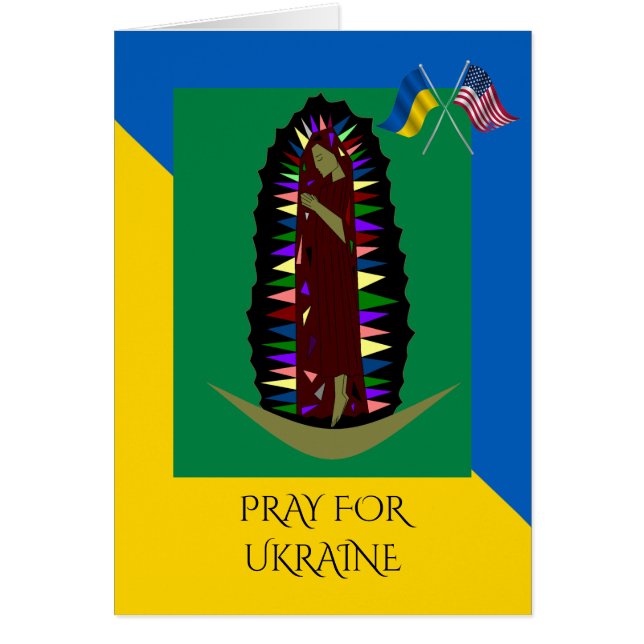 PRAY FOR UKRAINE HÄLSNINGSKORT (Framsidan)