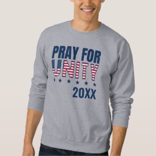 PRAY FOR UNITY Christian Prayer Lång Ärmad Tröja