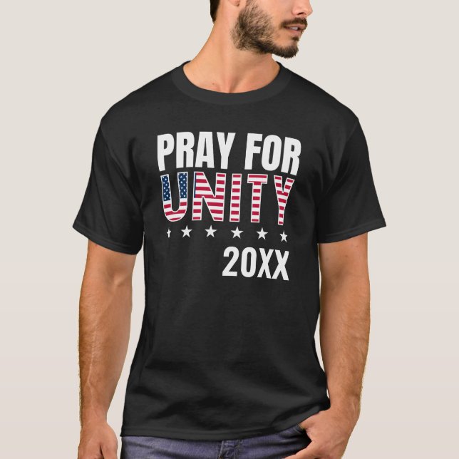 PRAY FOR UNITY National Day Prayer Christian T Shirt (Framsida)