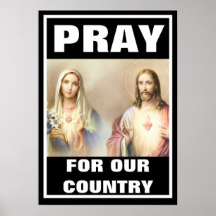 PRAY FÖR VÅR RELIGIÖSA LAND POSTER