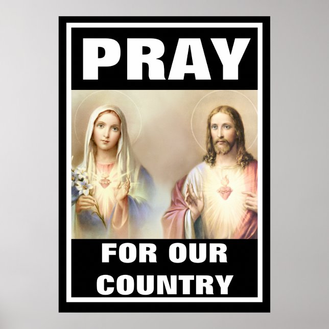 PRAY FÖR VÅR RELIGIÖSA LAND POSTER (Framsidan)