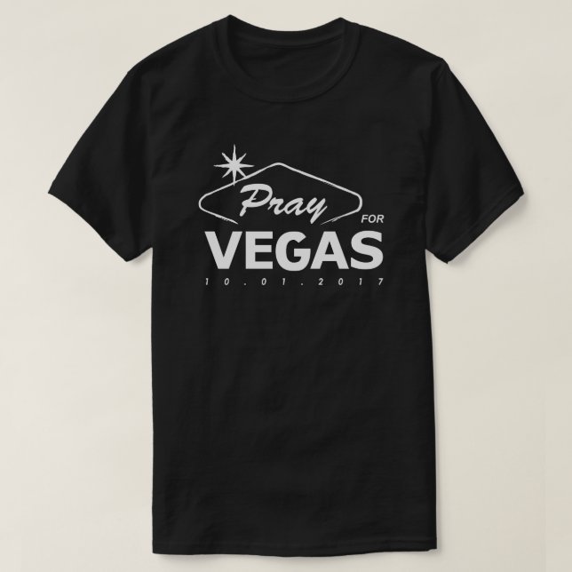 Pray for Vegas T-Shirt (Design framsida)