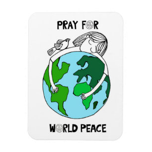 Pray for World Peace Magnet