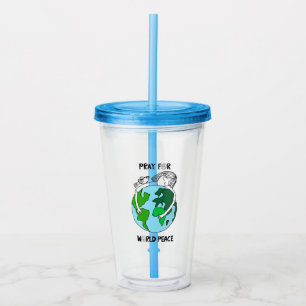Pray for World Peace Take Away Mugg