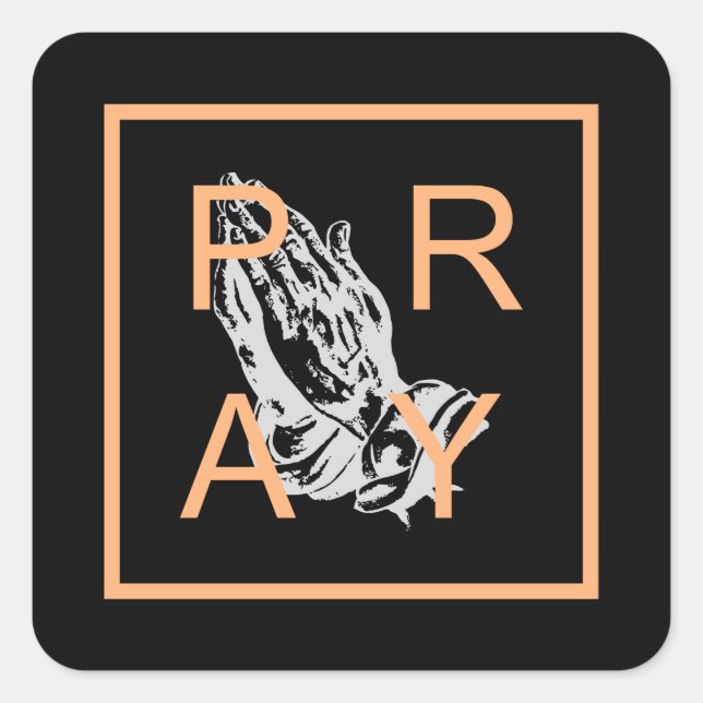 PRAY FYRKANTIGT KLISTERMÄRKE (Framsida)