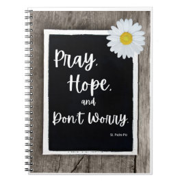 Pray, Hope and Don't Worry Prayer Journal Anteckningsbok