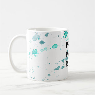Pray. Måla. Upprepa.Mugg Kaffemugg