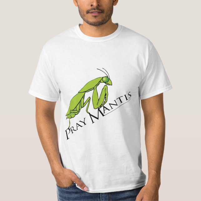 Pray Mantis grönt manar insekt t-shirt (Framsida)