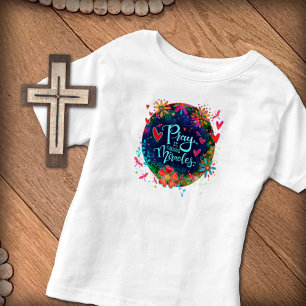 Pray Miracles Söt Blommigt Dragonfly Ireland T Shirt