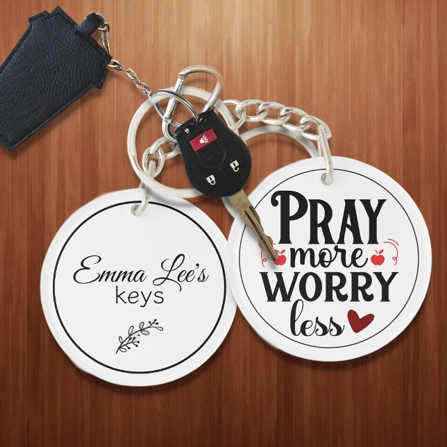 Pray More Worry Less Christian Quote Custom (Skapare uppladdad)