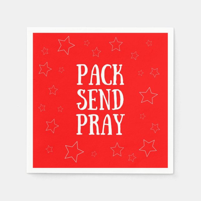 Pray-napkins för paket skicka paket pappersservett (Framsidan)