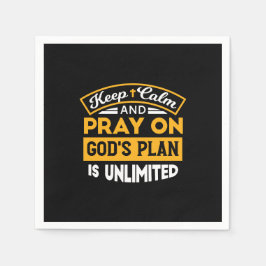 Pray On and Trust God's Unlimited Plan Faith-based Pappersservett