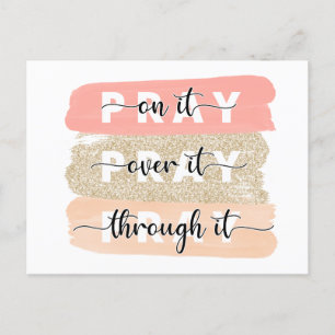 Pray on it Card-Religiösa Vykort