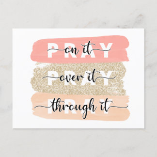 Pray on it Card-Religiösa Vykort