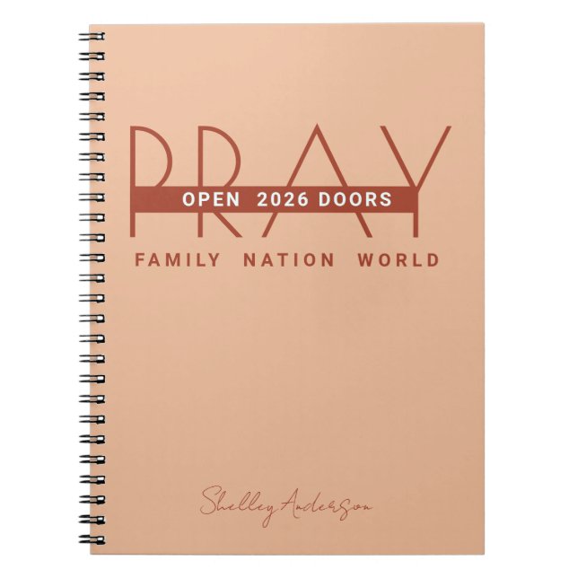 Pray Open Doors 2024 Anteckningsbok (Framsidan)