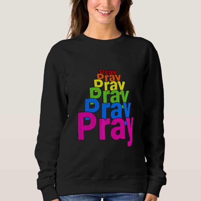 Pray Pray Pray Pray Parying Grace T Shirt (Framsida)