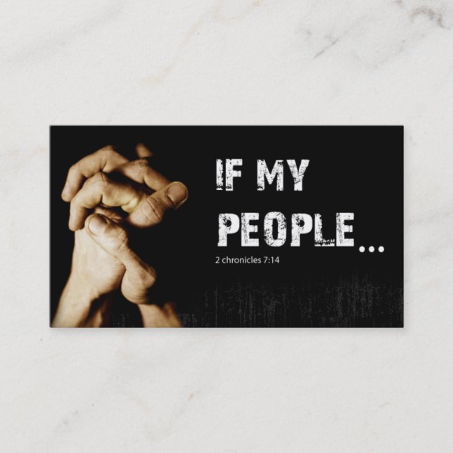 Pray Prayer Group Church Andlig Religion Kristus Visitkort (Framsida)