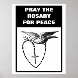 PRAY ROSARY FOR FACE POSTER