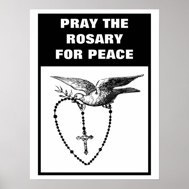 PRAY ROSARY FOR FACE POSTER (Framsidan)