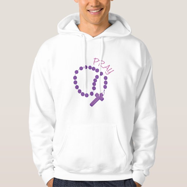 Pray Rosary Hoodie (Framsida)