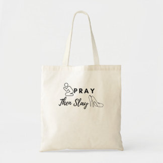 Pray Slay TShirt Tygkasse