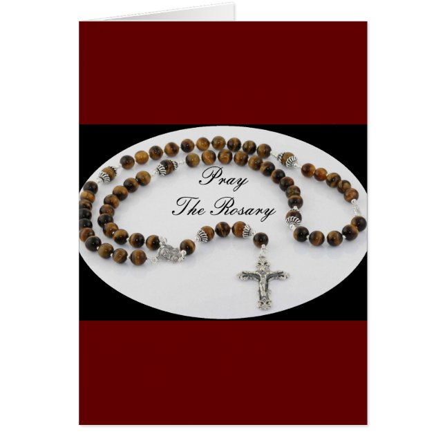 Pray the Rosary Hälsningskort (Framsidan)
