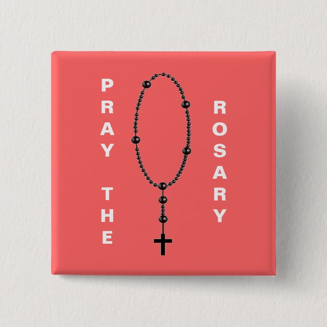 PRAY THE ROSARY KNAPP (Framsida)