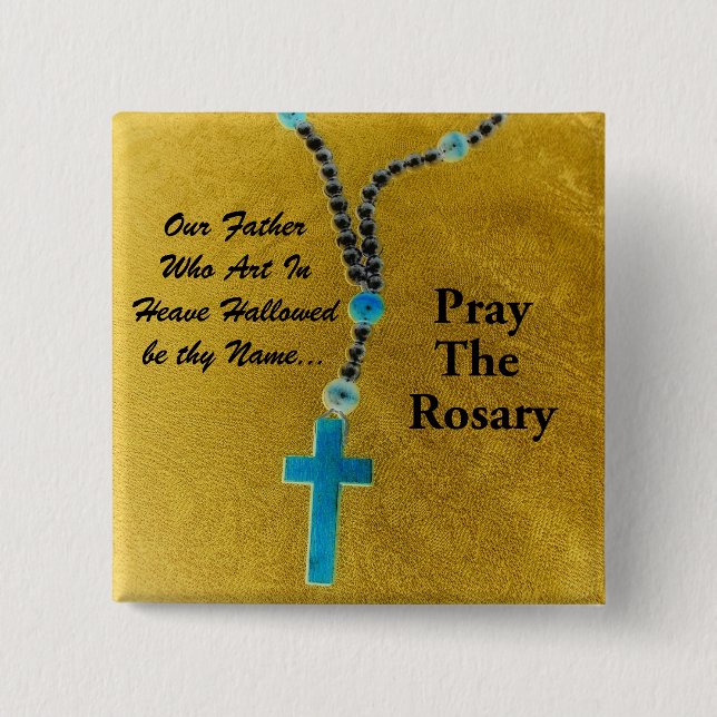 PRAY THE ROSARY KNAPP (Framsida)