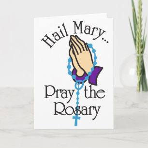 Pray the Rosary Kort