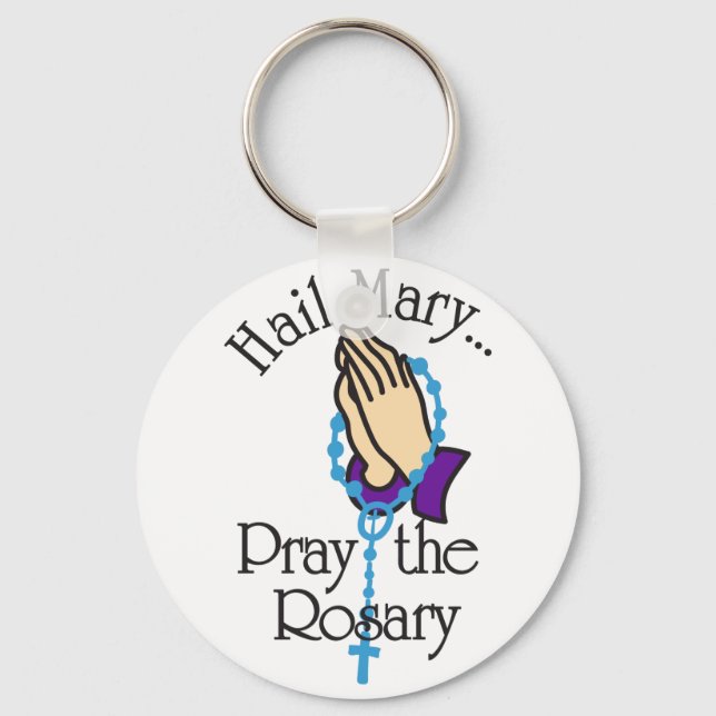 Pray the Rosary Nyckelring (Framsida)