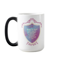 Pray to God Blue Design Morph Mugg