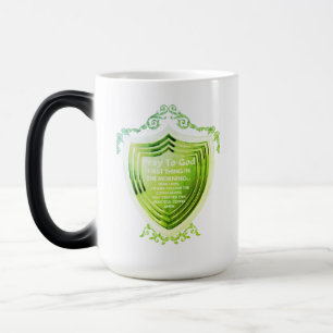 Pray to God Guld Design Morph Mugg