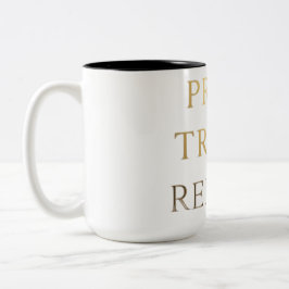 Pray Train Repeat Mug – Christian Fitness Motivati Två-Tonad Mugg