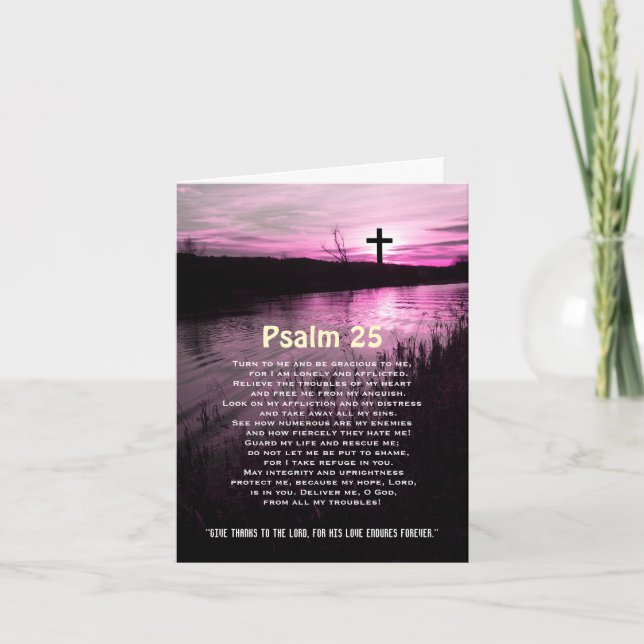 Prayer, 25-personligs kristet kort för psalm (Framsida)