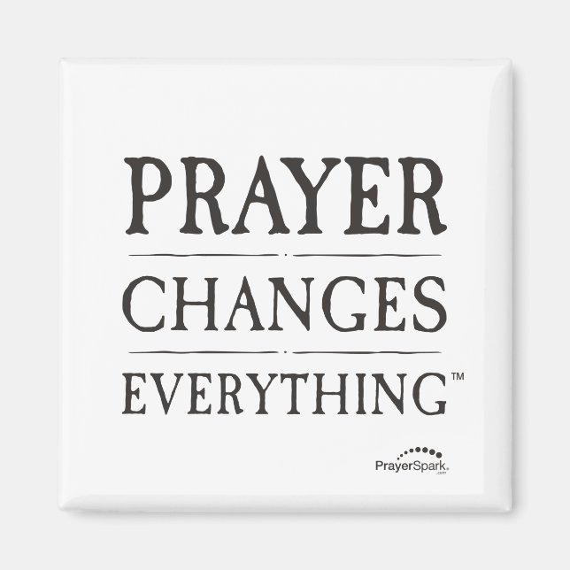 Prayer ändrar allt-magnet magnet (Framsidan)