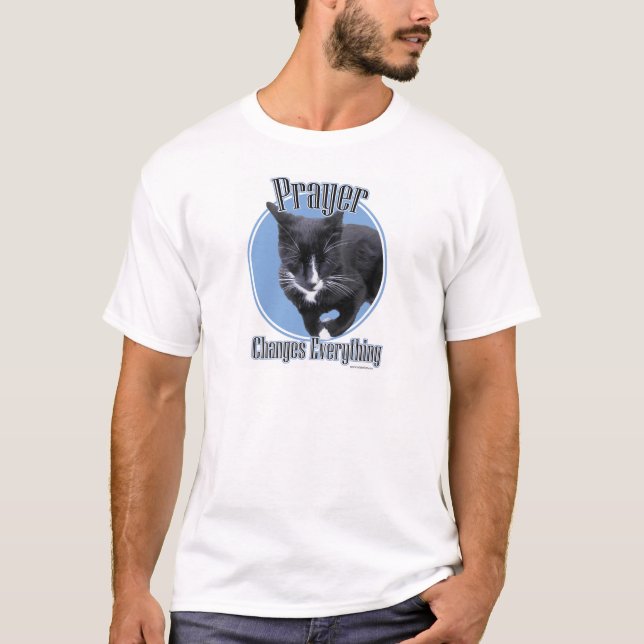 Prayer ändrar allt t shirt (Framsida)