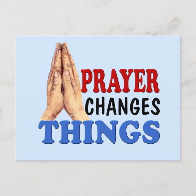 PRAYER ÄNDRINGAR SAK VYKORT (Framsida)