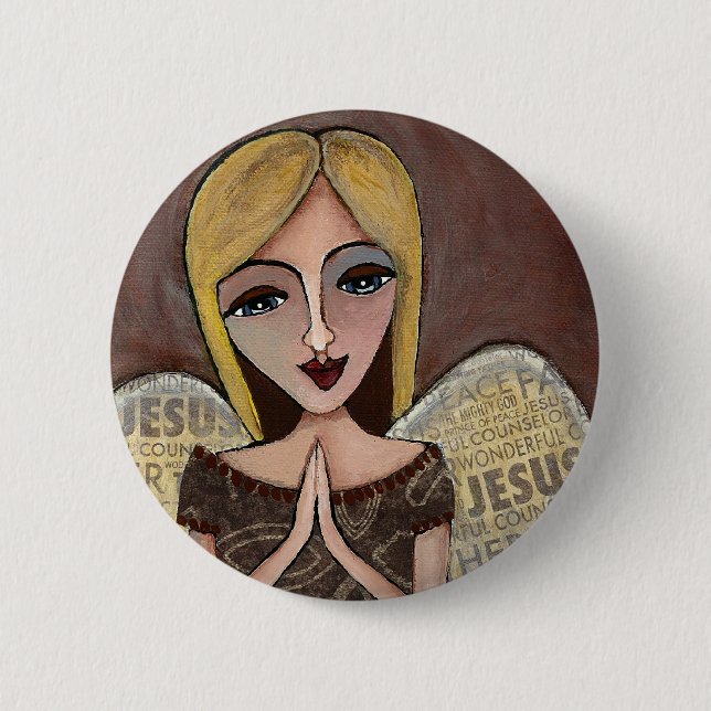 Prayer Angel - knapp (Framsida)