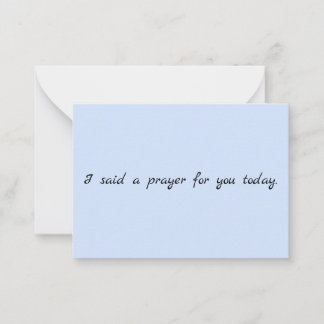 Prayer-anteckningskort Anteckningskort