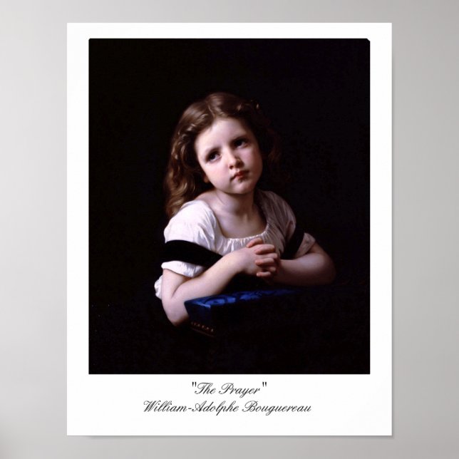 Prayer av WIlliam-Adolphe Bouguereau Poster (Framsidan)