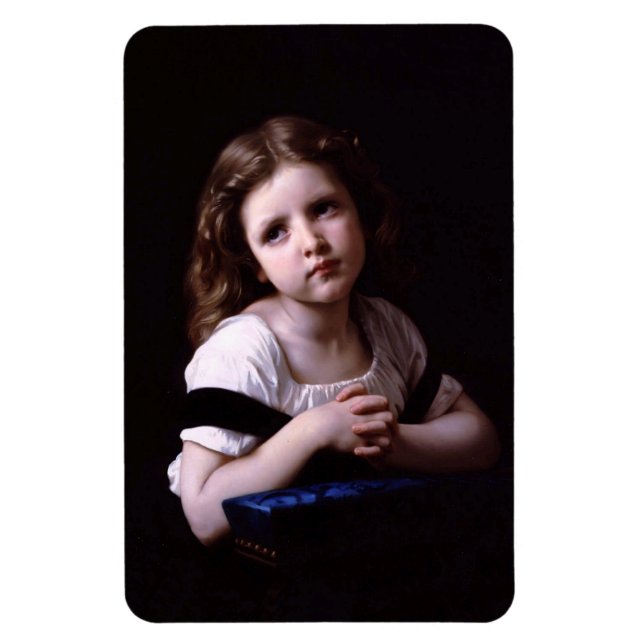 "Prayer" av William-Adophe Bouguereau Magnet (Vertikal)