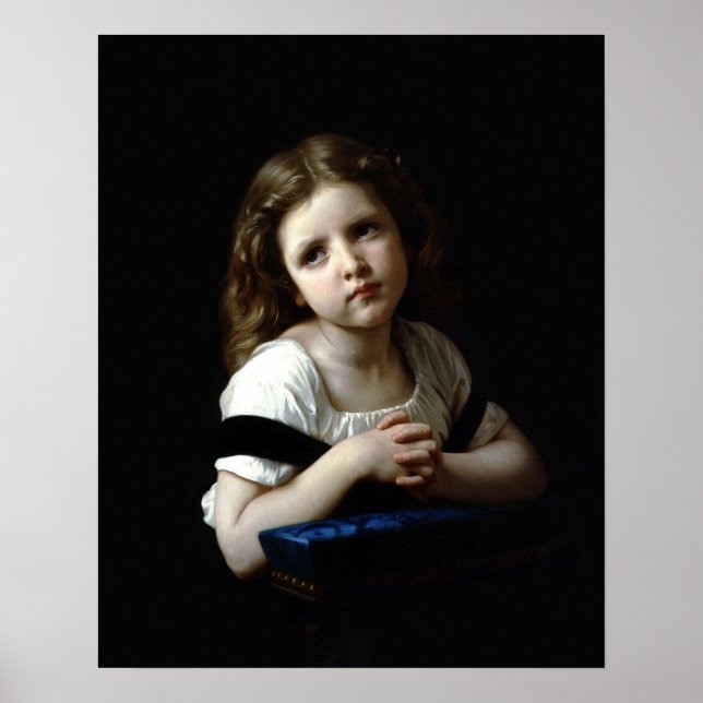Prayer, av William Bouguereau (Skriv ut) Poster (Framsidan)