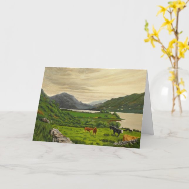 Prayer Blating Memorial Card Kort (Gul blomma)