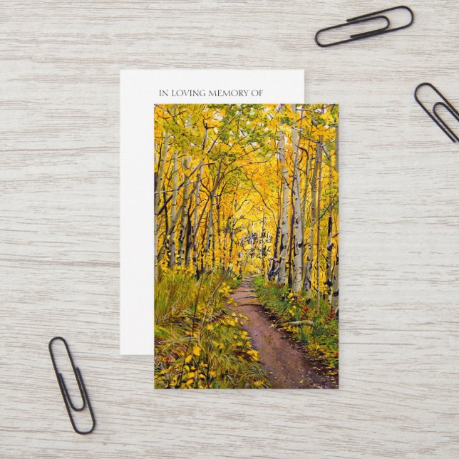 Prayer Blating Memorial Card Visitkort (Fram/Back In Situ)