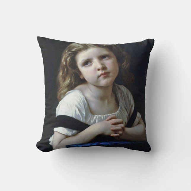 Prayer, Bouguereau Kudde (Framsida)