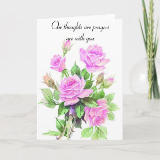 Prayer Bouquet Sympathy Kort