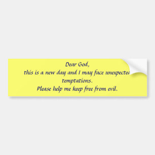 Prayer Bumper Sticker Bildekal